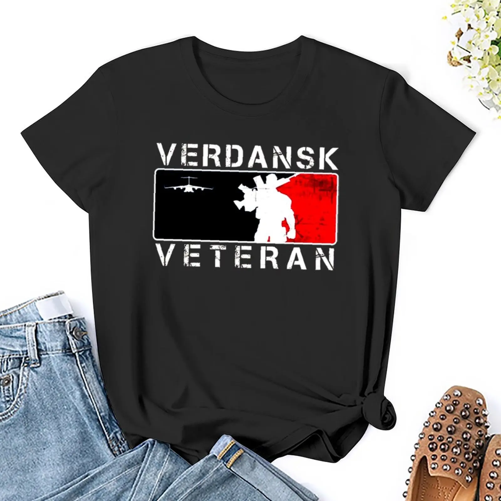 

Тройники Verdansk Veteran Essential с круглым вырезом, Классический Фитнес, европейский размер, винтажные