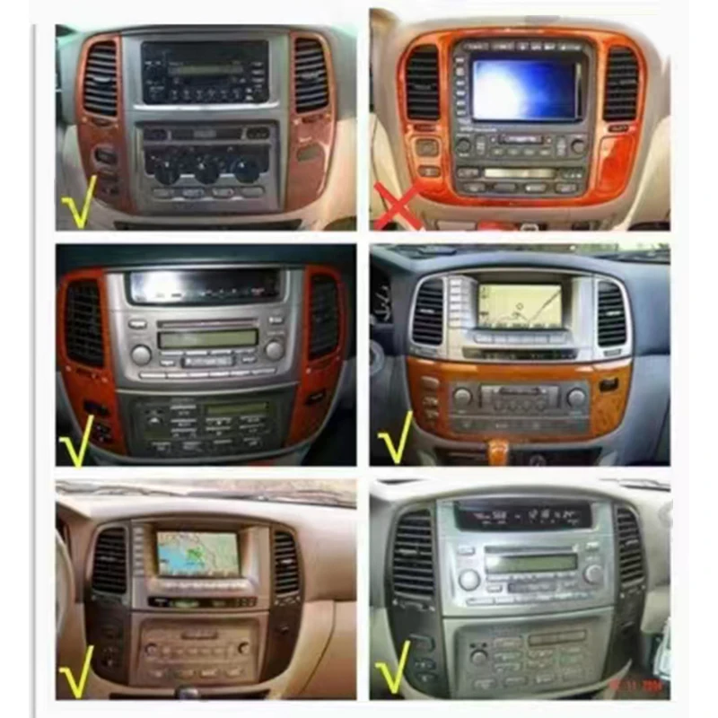 Вертикальный экран KiriNavi в стиле Tesla Android 13 автомобильное радио для Toyota Land Cruiser LC100