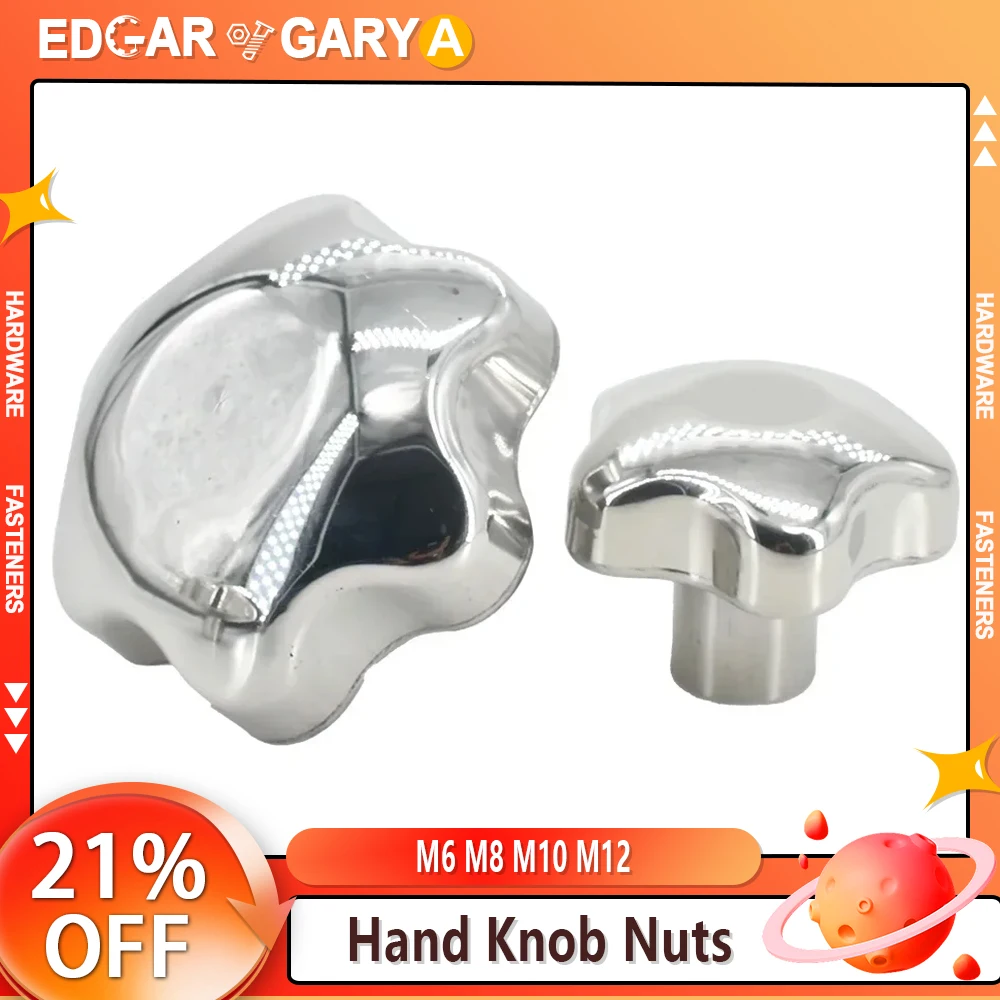 

M6 M8 M10 M12 ручные гайки с рукояткой Torx Plum ручка вращающийся зажим из нержавеющей стали Болт вставка металлический крепежный винт крепежная гайка