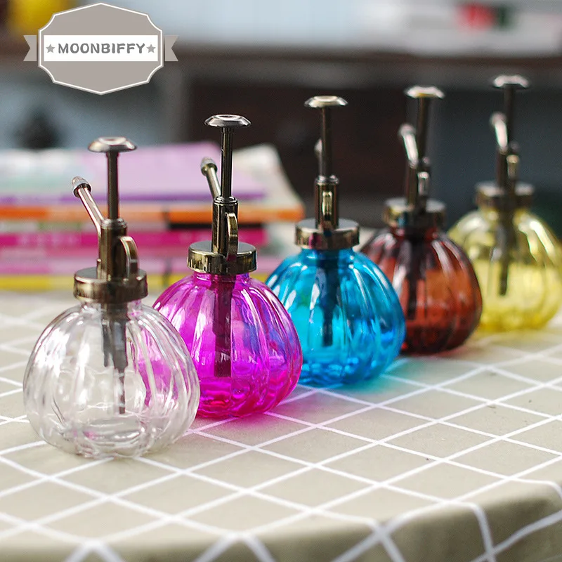 

Retro Pumpkin Watering Can Watering Home Retro European Pumpkin Glass Small Watering Can Gardening Water Pressure Sprinkler
