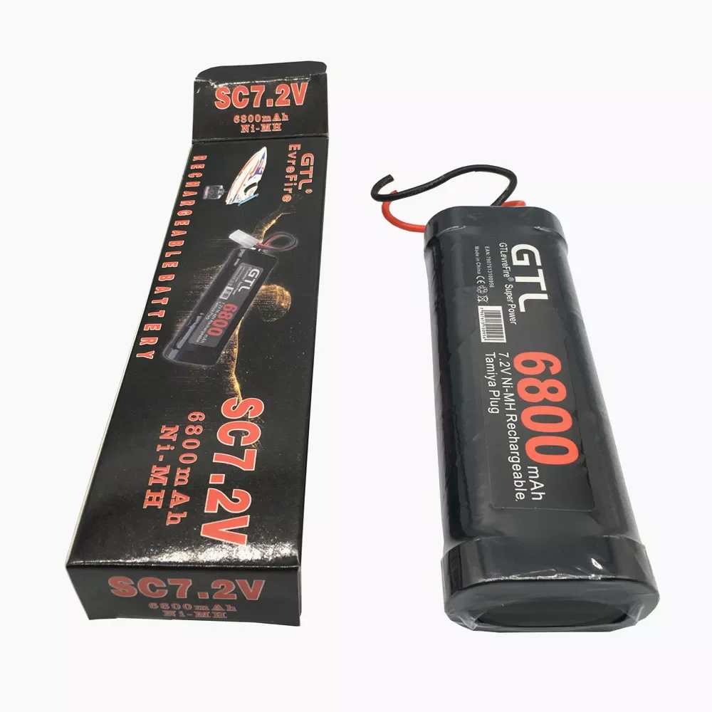 

7.2V 6800mAh NiMH Replacement RC Battery with Tamiya Discharge Connector for RC toys Racing Cars Boat Aircraft