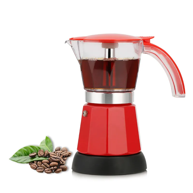 

Electrical Moka Pot Italian Espresso Latte Coffee Maker About 300ml Coffee Maker Pot Percolator Coffee tools 200V EU plug