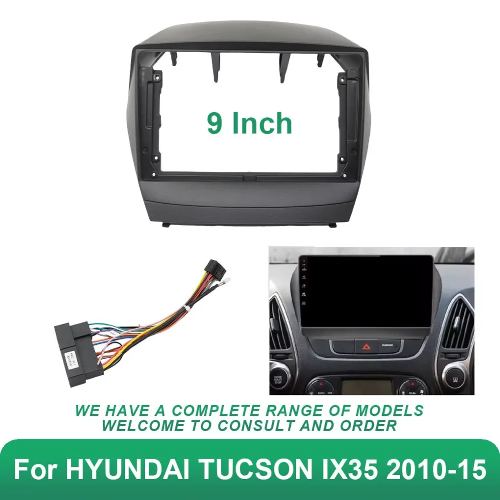 9-дюймовая автомобильная панель радиоприемника DVD-панель комплект для установки