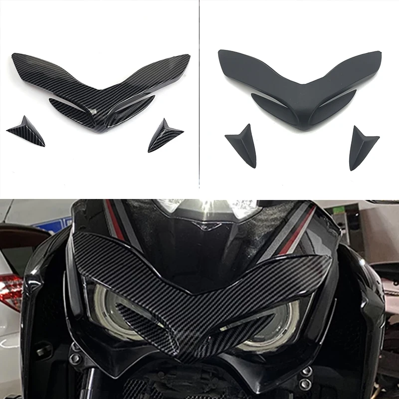 

CarDutiful передний обтекатель для KAWASAKI Z900 2017-2019 аэродинамические крылья передний нос конус удлинитель крышки