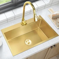gold kitchen sink double mixer taps stainless steel kitchen sink drain basket pipe fregaderos de cocina dish drainer basket