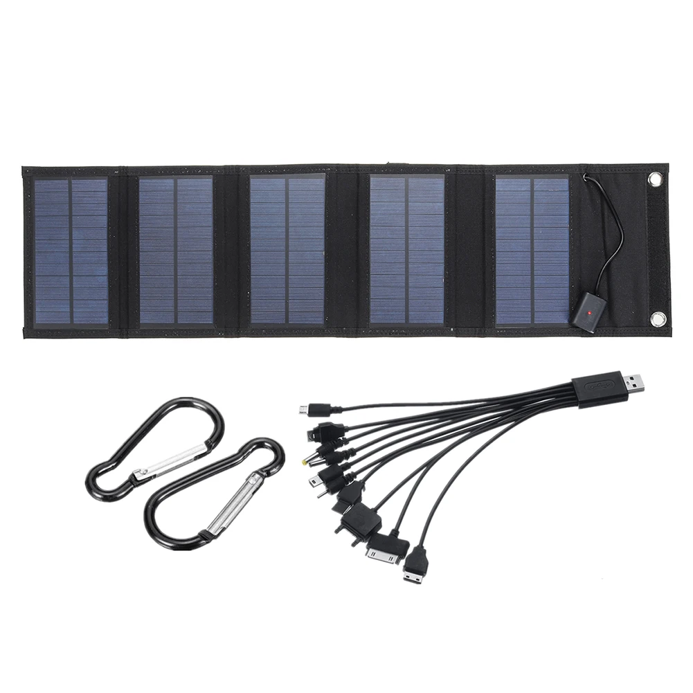 

15W 5V USB Solar Panel Pack Foldable Power Battery Cells Charger High Efficiency Monocrystalline Solar Panel for Outdoor