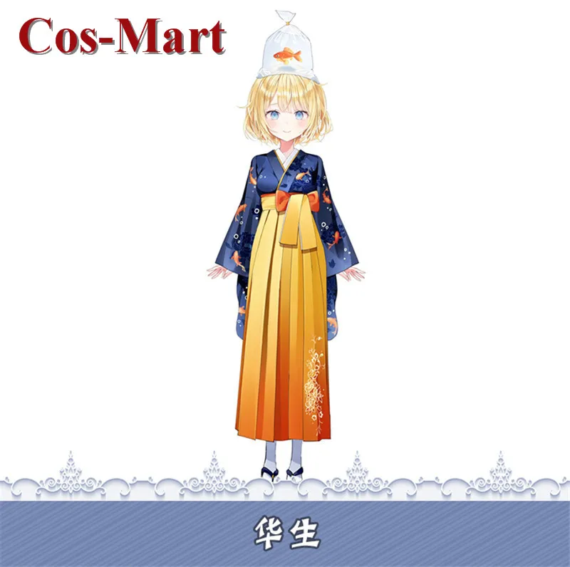 Cos-Mart аниме VTuber Hololive EN Watson Amelia косплей костюм милое кимоно униформа активная