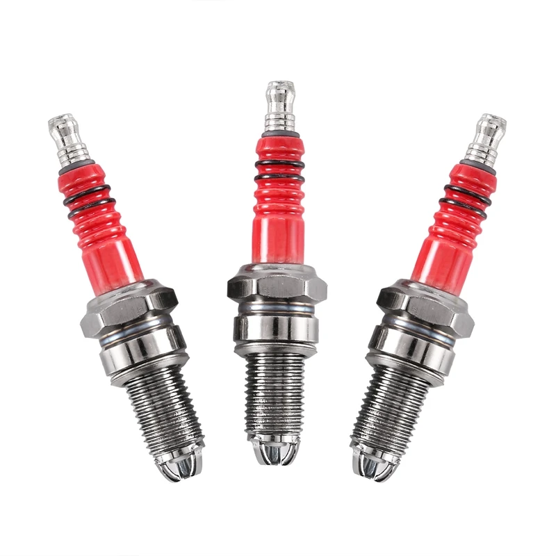 3 шт. D8TC 3-электродная свеча зажигания гоночная с электродами для CG 125 150 200Cc CF250