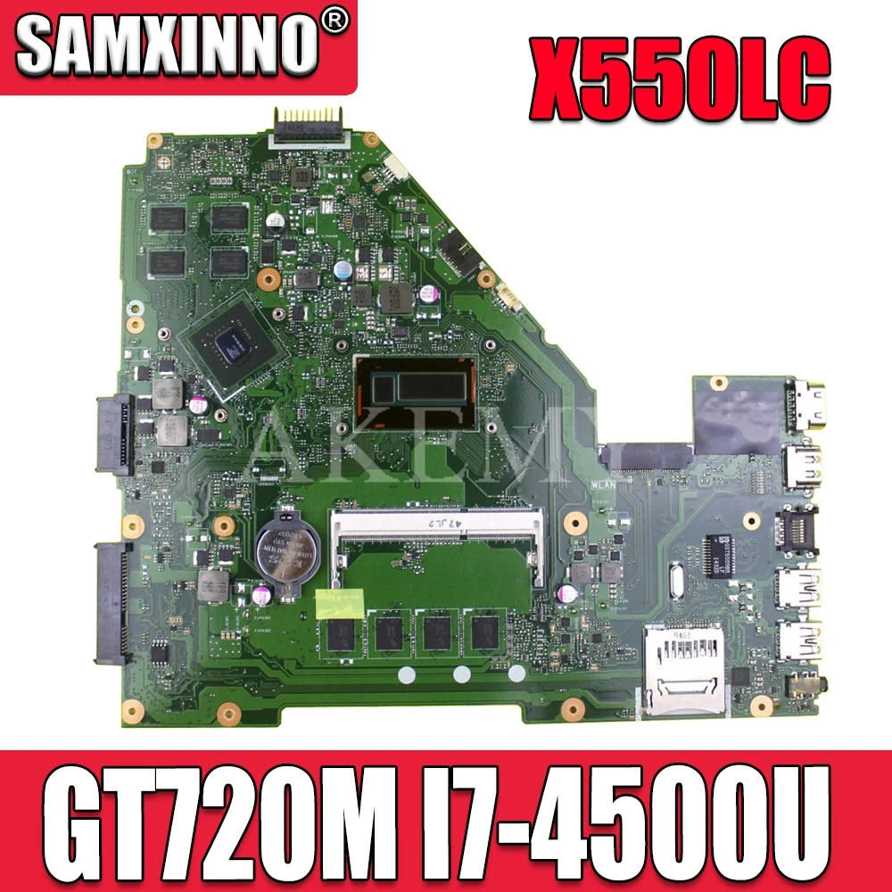 

Материнская плата X550LC GT720M I7-4500 CPU для Asus X550LC X550LD A550L Y581L W518L X550LN материнская плата для ноутбука X550LC материнская плата