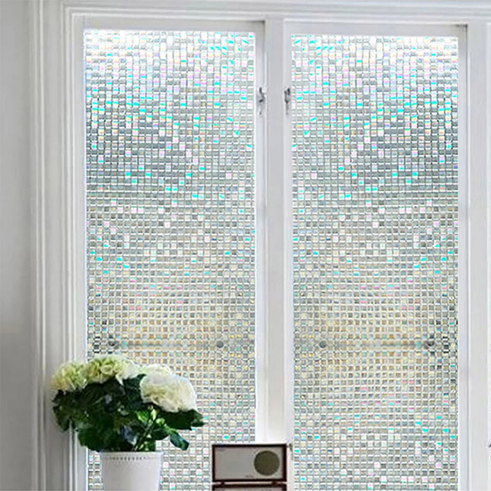 

Window Frosted Opaque Glass Film Privacy Adhesive Stickers Matte Three-dimensional Front Smooth Reverse Bathroom Home Decor