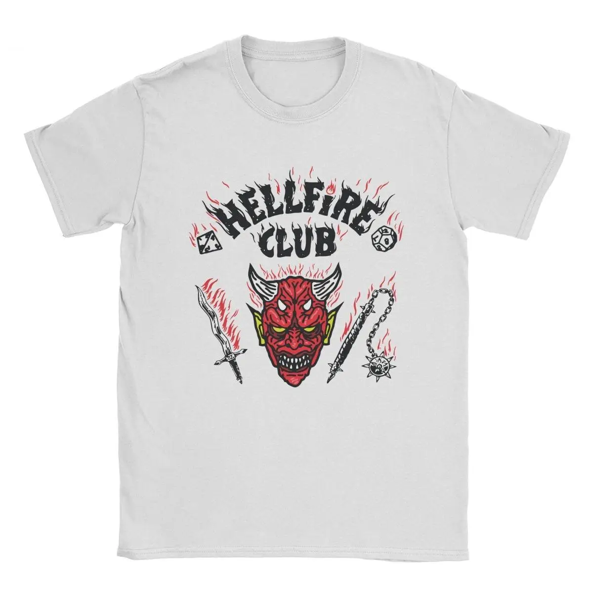 

Hellfire Club Logo T Shirts Men's 100% Cotton Novelty T-Shirt Crewneck Tees Short Sleeve Tops Plus Size
