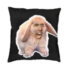 Наволочки в скандинавском стиле для декоративной подушки в виде кролика Николаса Кейджа, домашняя декоративная наволочка в виде американского актера для автомобиля