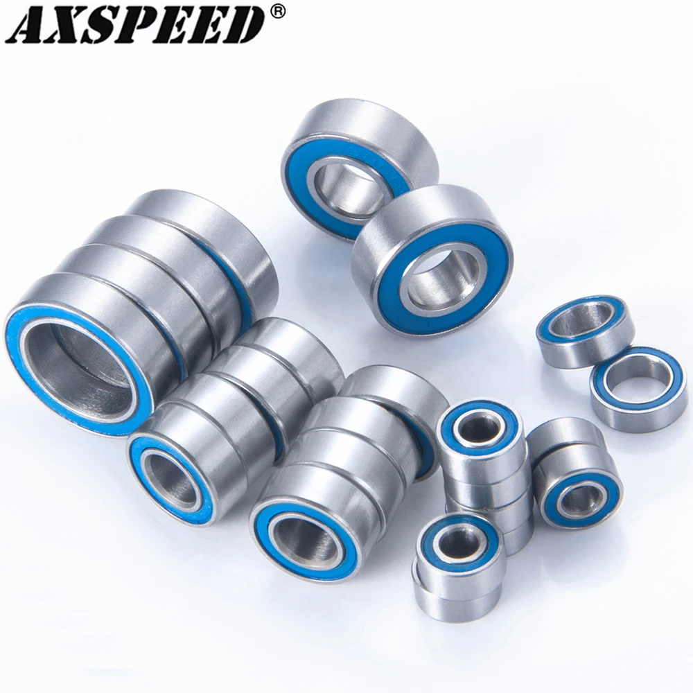 

AXSPEED 24 шт. Полный комплект подшипников для команды, ассоциированные с B6.1 1/10 2WD Внедорожные багги шарикоподшипники, обновленные аксессуары