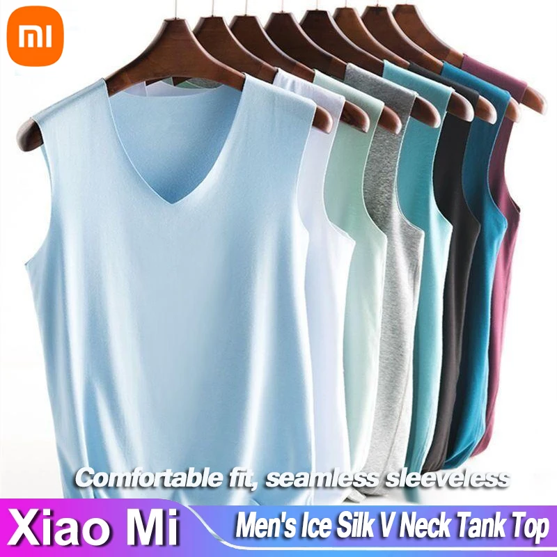

Xiaomi Men's Vest Ice Silk Seamless Sleeveless Fashion Vest Fitness Running Sports Quick-drying Sweat-absorbing Breathable Vest