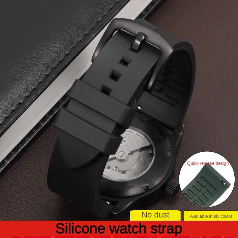 

Universal Brand Flat Interface Silicone Watch Strap 19/20/21/22/23/24mm