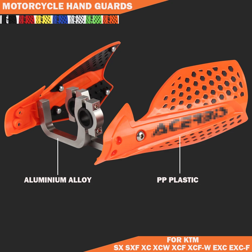 

PP Plastic And Aluminum Motorcycle Hand Guards Handguard For KTM SX SXF SXS SXC XC XCF XCW EXC EXCF XCFW 125-530 250 300 400 350