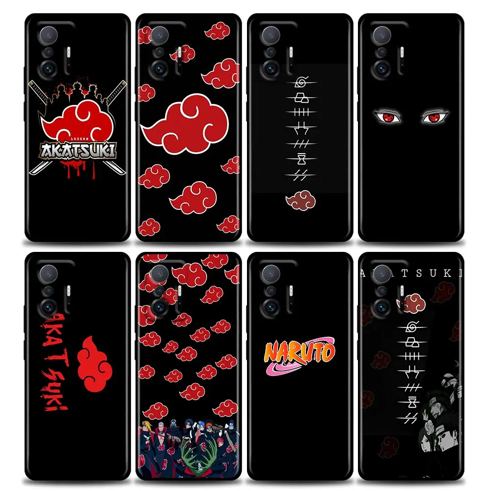 

Anime Naruto Logo Phone Case for Xiaomi Mi 11i 12 12X 11 11X 11T Poco X3 NFC M3 Pro F3 GT M4 Case Silicone BANDAI