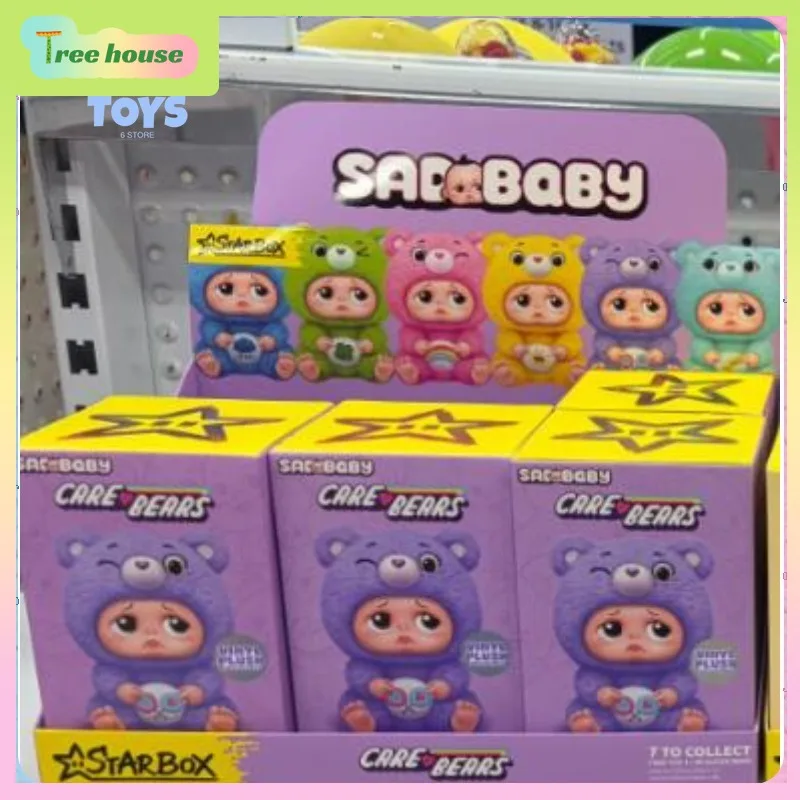 Фото Новинка: ZURU SAOOBABY × Care Bears Blind Box: Очаровательная коллекционная плюшевая игрушка и стильное украшение для стола, модная арт-фигурка. №5