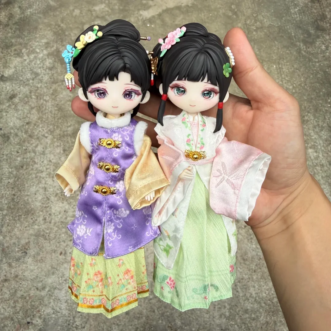 Фото Simontoys Liroro The Dream Of Red Mansion Series Традиционный китайский стиль 12-точечная BJD фигурка из слепой коробки с подвижными суставами, аниме-фигурка №2