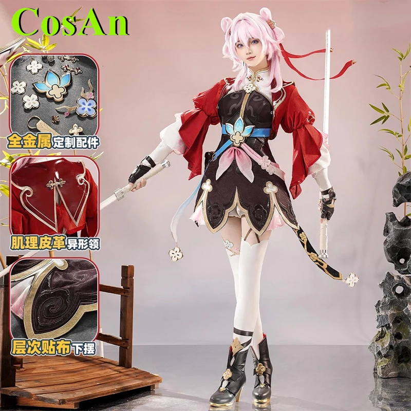 CosAn Game Honkai: Star Rail 7 марта Косплей Костюм Little Junior Miss Swordsman Вечеринка Ролевая игра