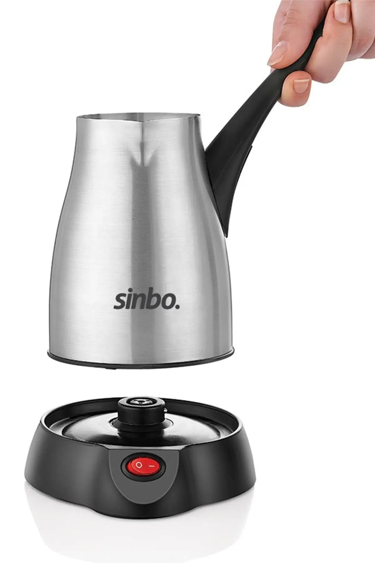 

Sinbo Турецкая Кофемашина, электрический чайник, нержавеющая сталь, эспрессо, портативная, быстрая Проводная, 1000 Вт, 400 мл, 5 чашек, чайник