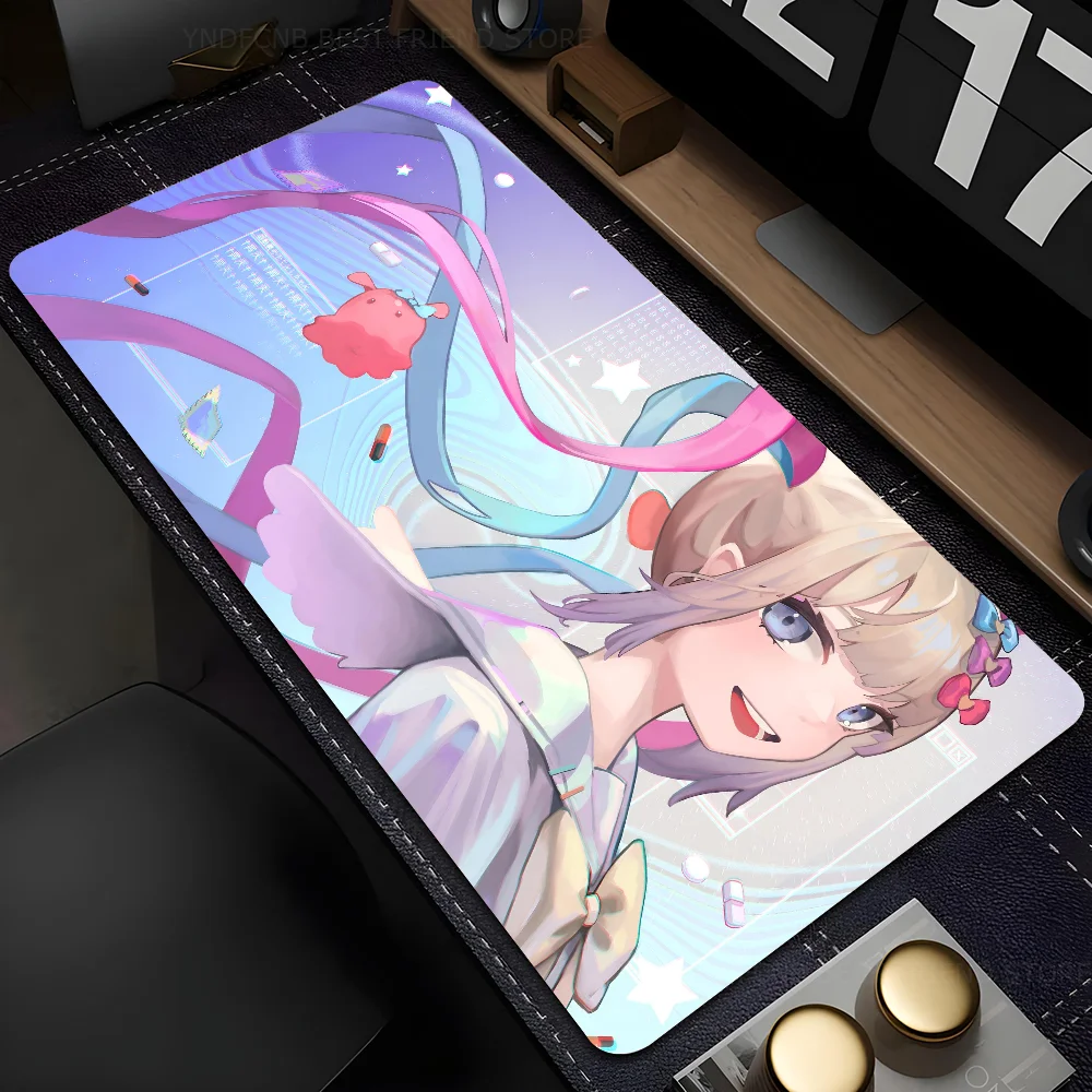 N-Needy Girl O-Overdose Mousepad Mouse Mat Desk With Pad Gaming Accessories Prime XXL Keyboard