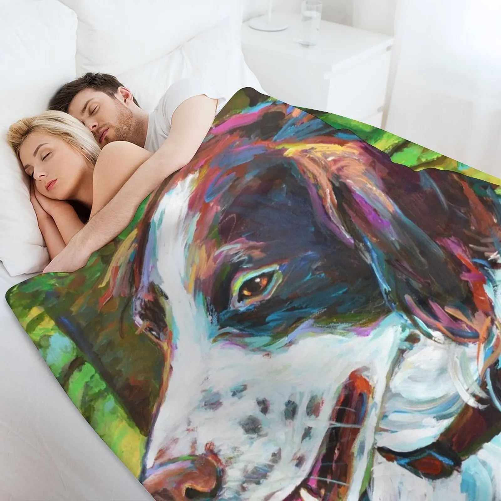 Бретань спаниель охотничьи собаки пледы одеяла для кровати диванные