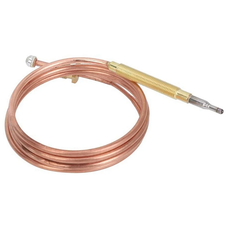 

3X Universal Gas Stove Thermocouple With 15Pcs Nuts Heating Gas Burner Replacement Thermocouple Adaptor