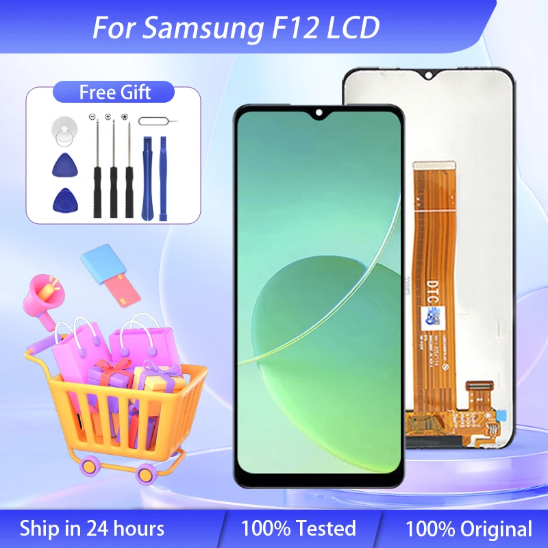

Wholesale 6.5 Inch F12 Display For Samsung Galaxy F127 LCD Touch Screen F127G F127F/DS Digitizer Assembly Free Ship With Tools