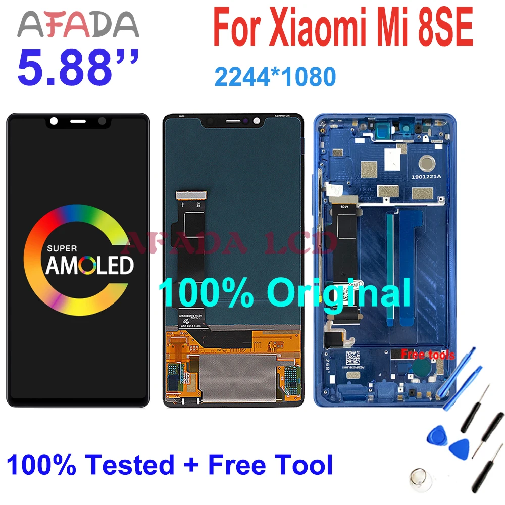 

5.88" Original For xiaomi Mi 8SE LCD Display Digitizer Assembly For Xiaomi 8SE Display Touch Screen LCD Replacement