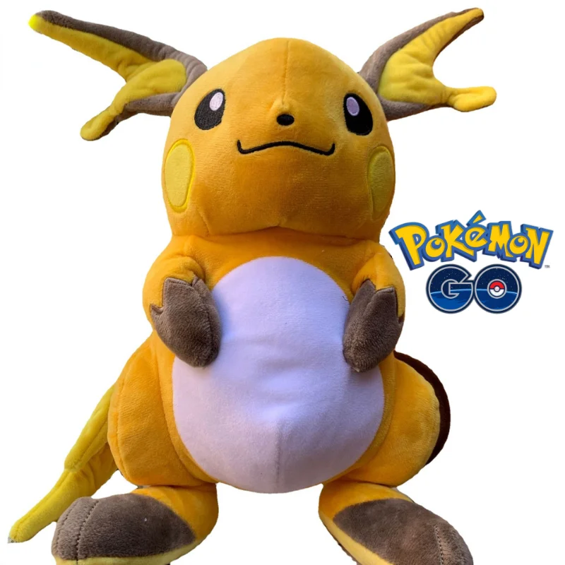 

Новая серия Pokemon Raichu, супермягкая плюшевая кукла, праздничный подарок, рождественский подарок для детей для смягчения и сна