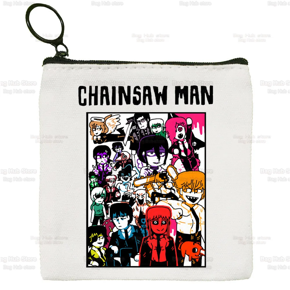 Japanese Anime Chainsaw Man Graphic Canvas Bag Design Makima Canvas Simple and Fashionable Pochita Denji Manga Storage Bag