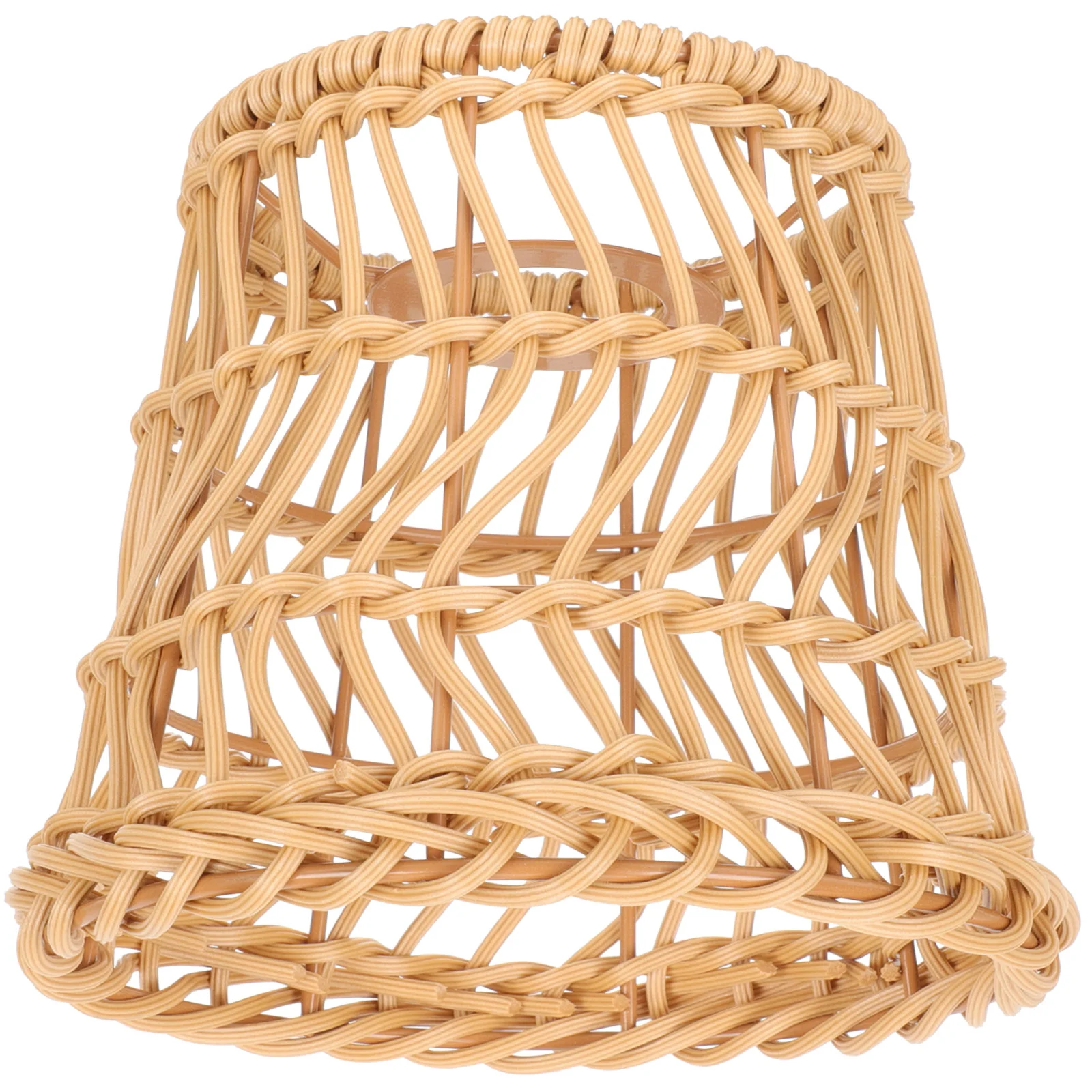 

Rattan Lampshade Accessory Pastoral Style Cover Woven Shades Replacement Vintage Exquisite Protector