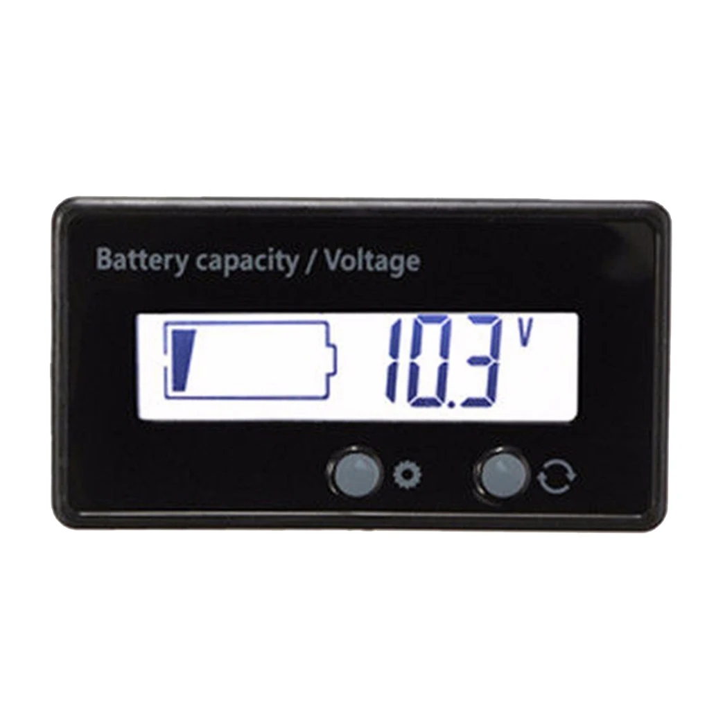 

LCD Electric Vehicle Battery Indicator Lead-Acid Meter Battery Capacity Tester Indicator Analyzer Lithium Battery Detector