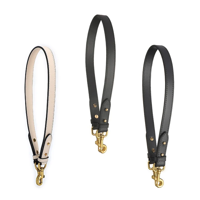 65cm Black Beige Bag Strap DIY Replacement PU Leather Shoulder Bags Straps Belts for Handbags Handle Purses 1.8cm Wide