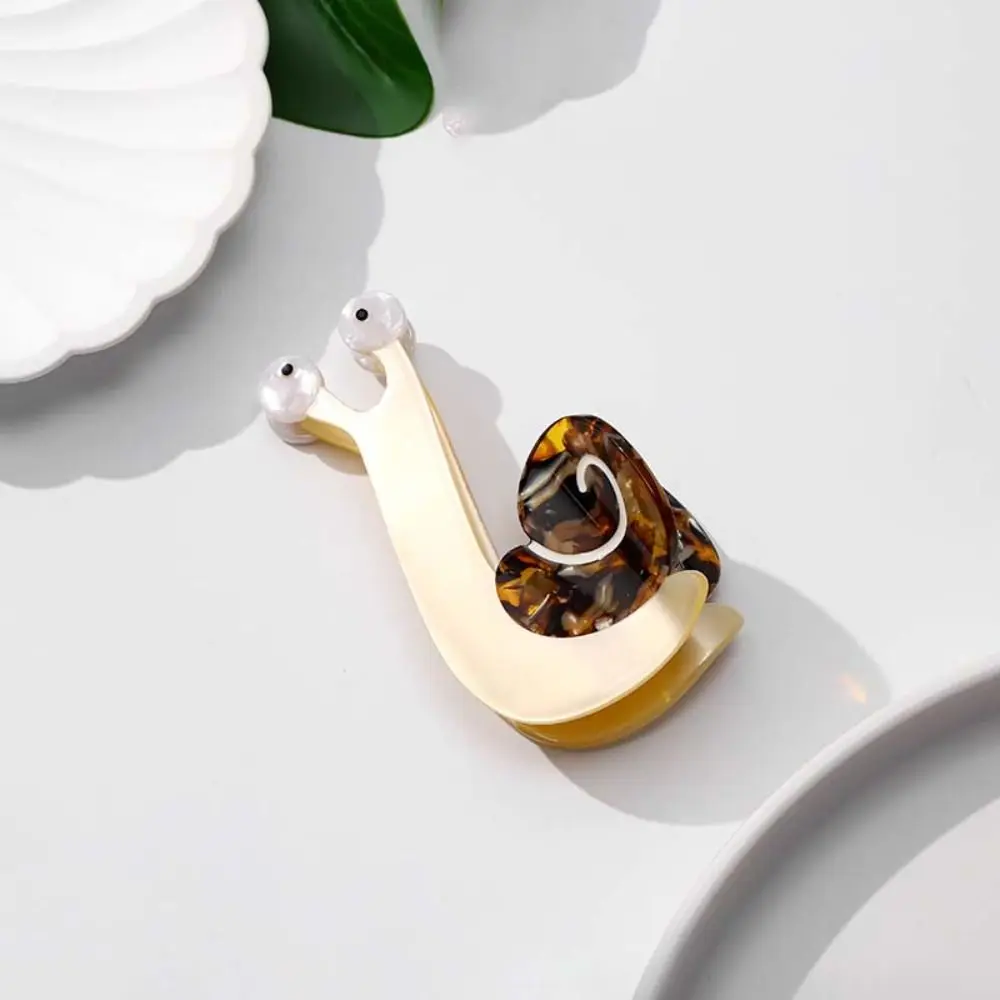 Акриловая заколка в виде улитки и акулы ярких цветов корейский стиль для волос с