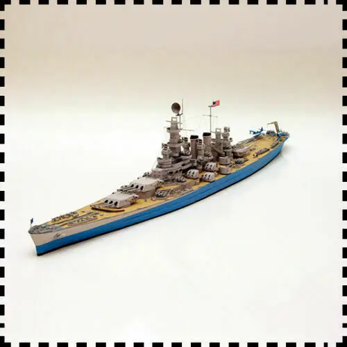 

1:400 Scale USS North Carolina-class Battleship DIY Handcraft Paper Model Kit