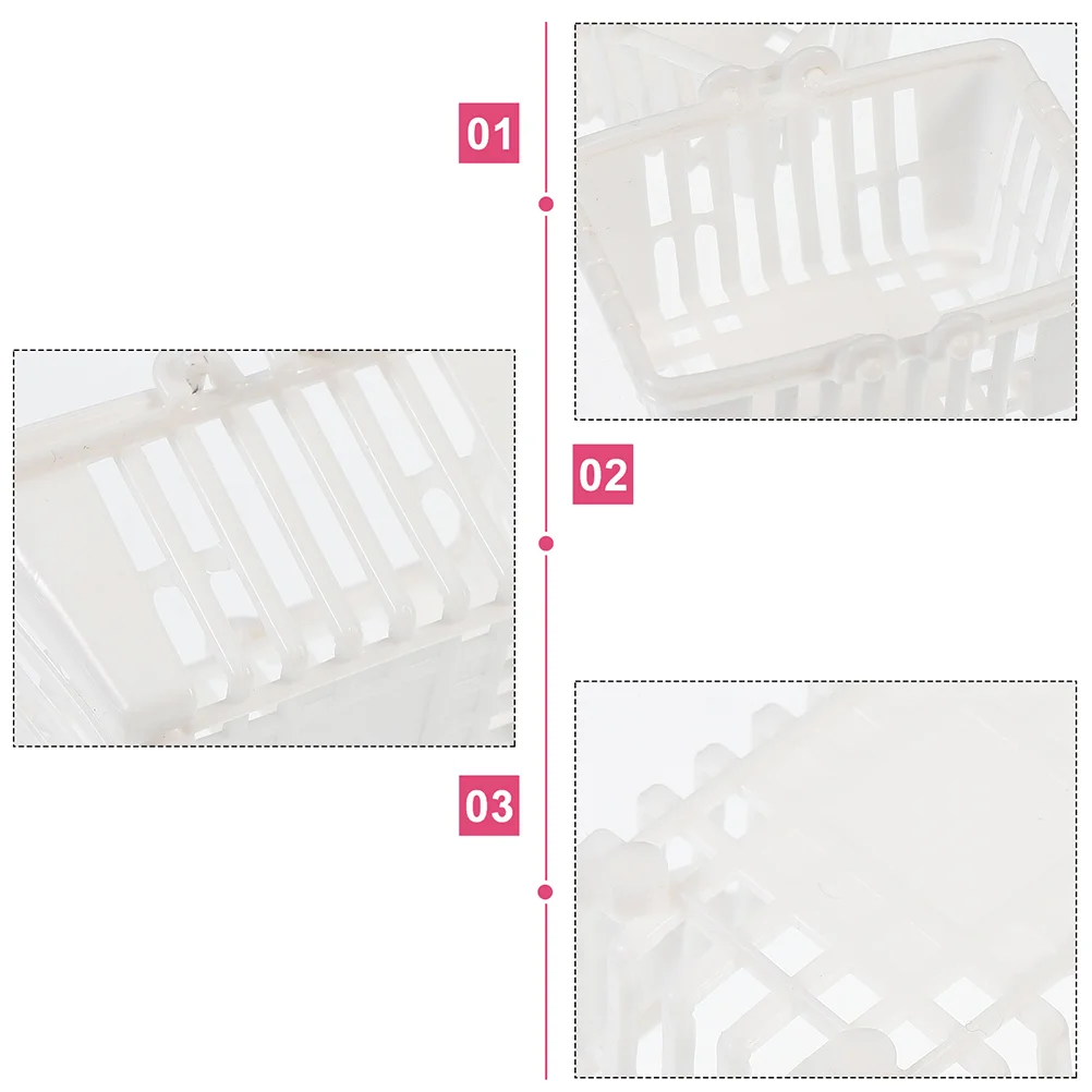 12 шт. мини-корзина для покупок конфетные игрушки миниатюрная сумка пластиковые