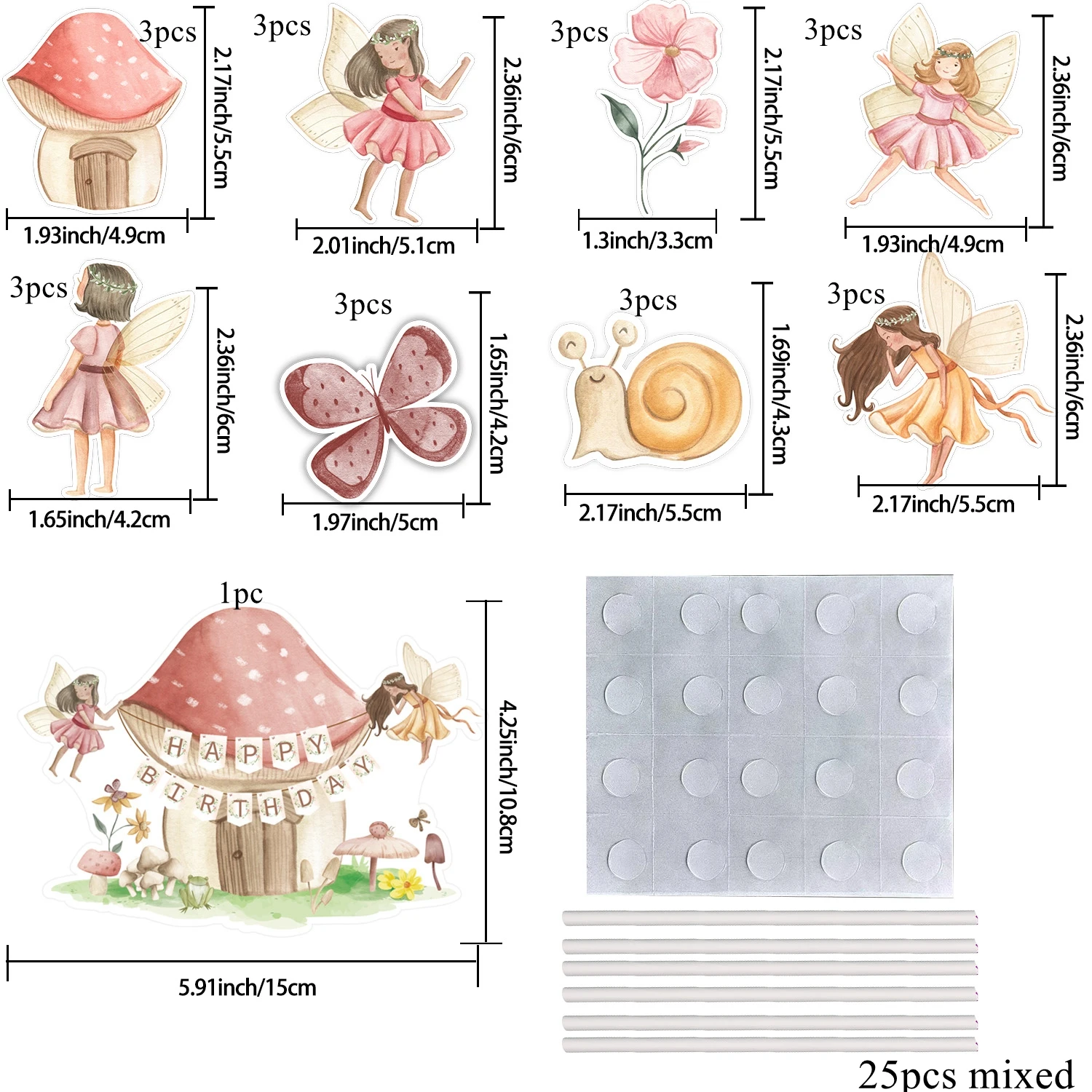 

Набор украшений для торта FairyLady 25 шт