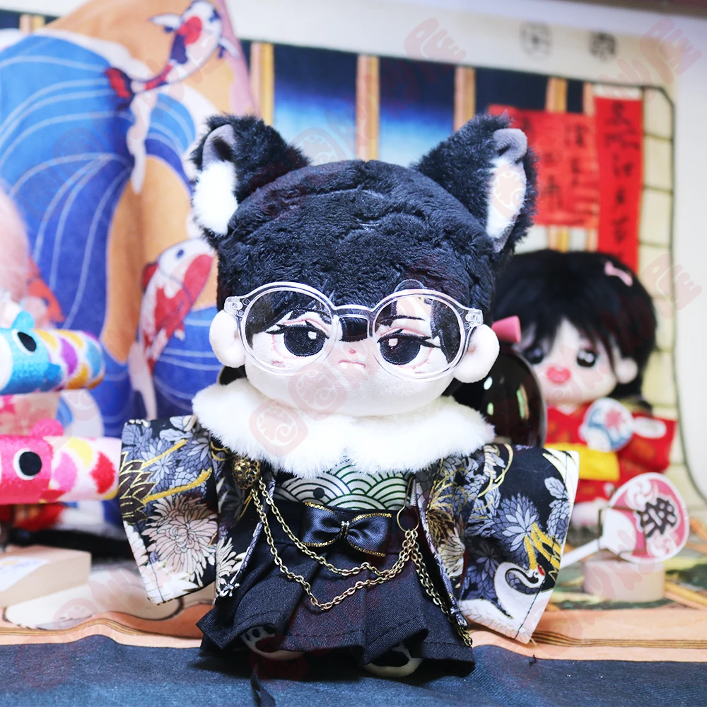 

Original Japanese Kimono Suit Costume Uniform 20cm Plush Stuffed Doll Change Clothes Outfit No Attribute Toy Cosplay Xmas Gift