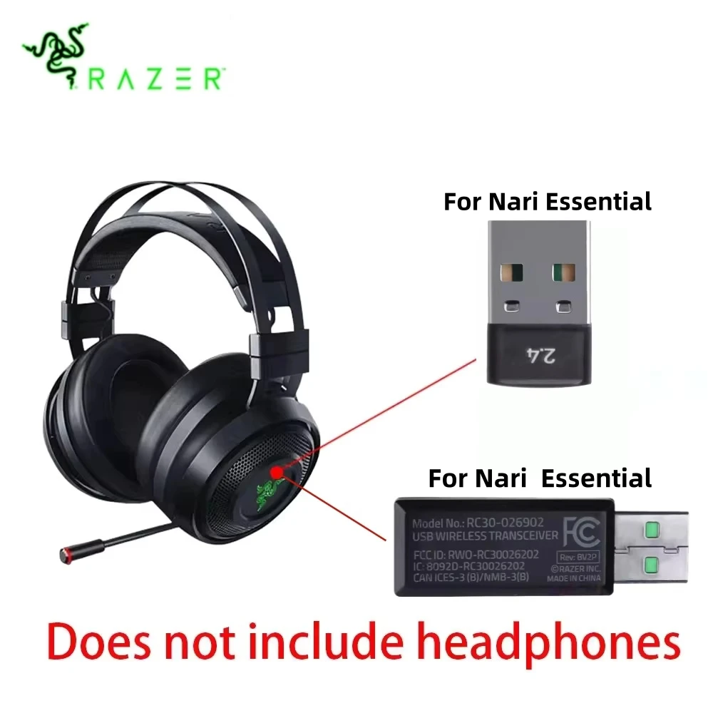 Оригинальный USB-приемник Razer Nari UltimateEssential для наушников, замена, адаптер-донгл 2.4 ГГц, запчасти для ремонта гарнитуры (art.: 3920d480683be) - 3920d480683be