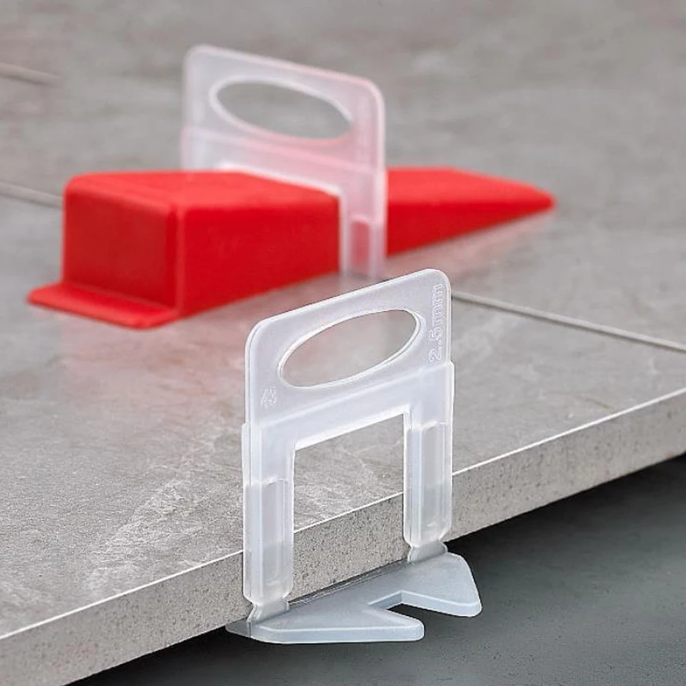 

Tile Leveling System Clips 200-800 Pieces Tile Spacers 1/1.5/2/2.5/3MM for Ceramic Tile Laying Leveling Construction Tools