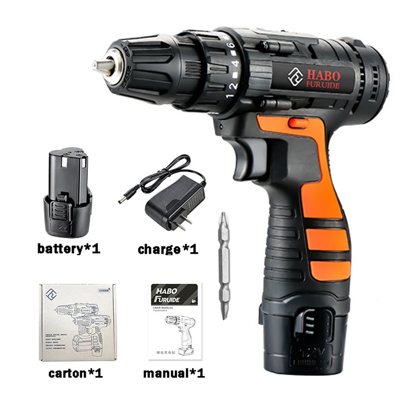 

2023 New 12V Electric Screwdriver Mulfunctions Wireless Power Impact Drill Mini Lithium Battery Charging Hand Drill Tools US AU