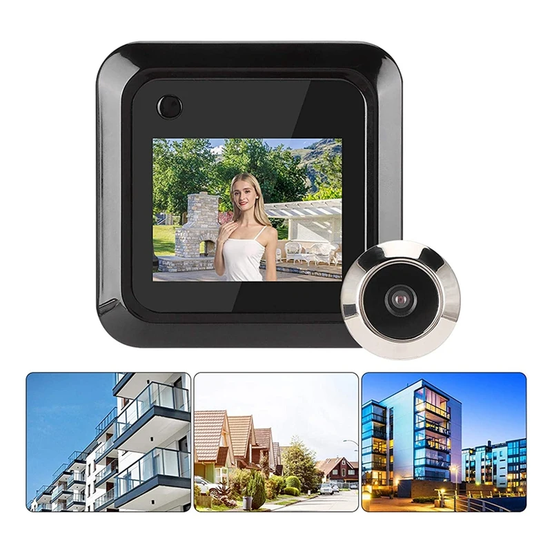 Door Peephole Camera Viewer 145° Wide-Angle Digital 2.4Inch LCD For Home Apartment Entry Front |