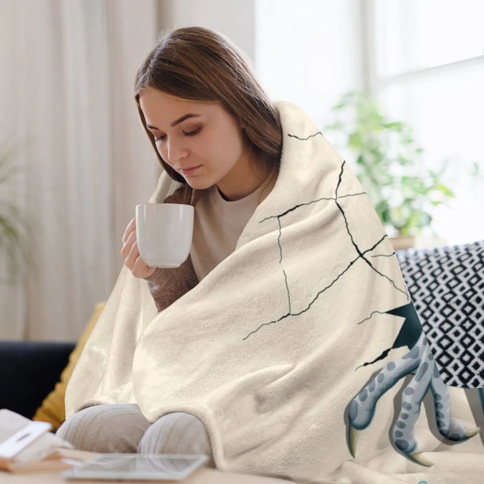 Мир Юрского периода - голубое одеяло для велоцираптора Retros летние постельные