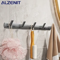 coat hook towel rack space aluminum gun gray hanger bathroom kitchen bedroom corridor shelf rack multifunctional hanger