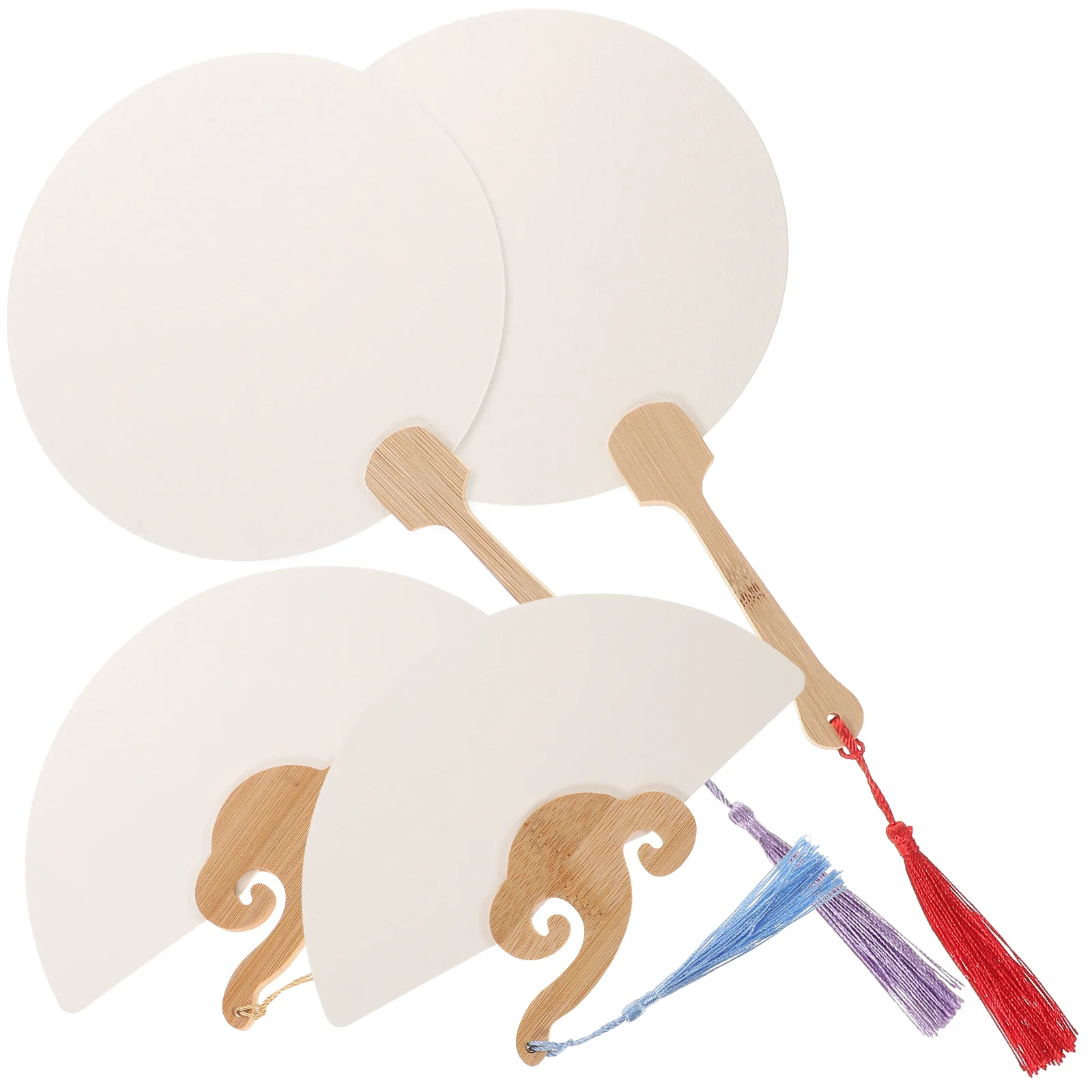 

Paper Mini Fan Hand Fans Children Painting DIY Handicrafts Supplies Wedding Stuff