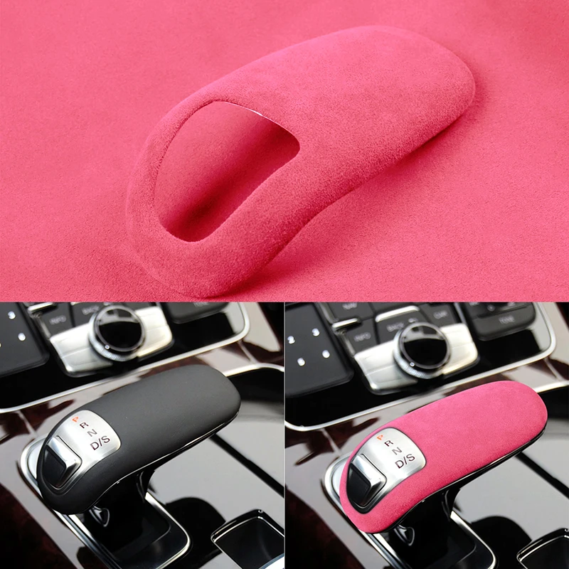 

1Pc High Quanlity Car Gear Head Shift Knob Protective Cover Fit for Audi A8 2011-2017 Automobile Interior Replacement Parts