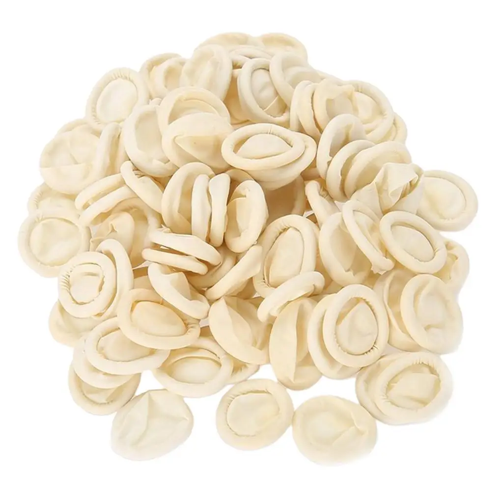 

100x LATEX FINGER COTS Dressing Roll Gloves