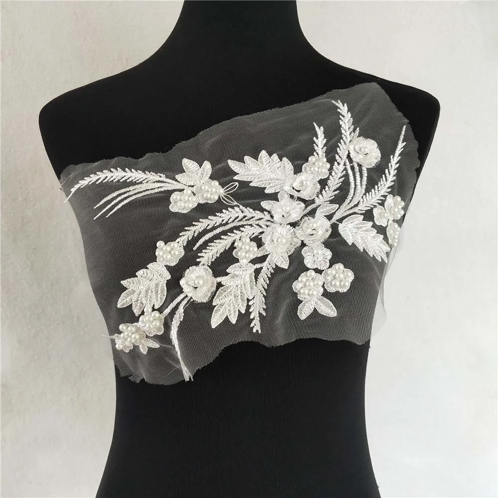 Girls Embroidered Sewing Fabric Collar for Women's Flower Patch Collar For Clothes Badge Sewing Supplies Shirt Detachable Collar